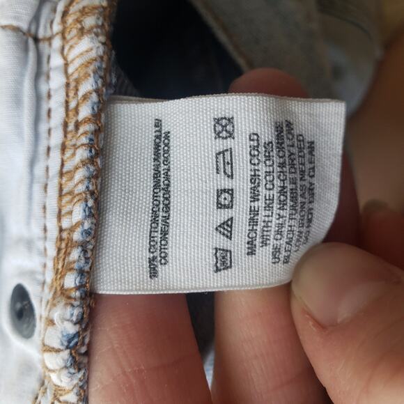 Free People shark bite Distressed Frayed Shorts 26 - Picture 5 of 6